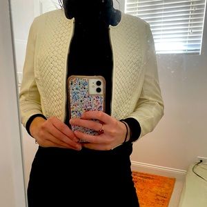 Kimchi Blue cream cropped blazer